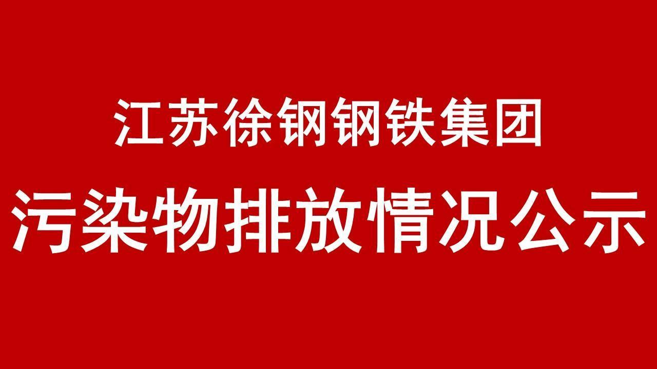 江蘇徐鋼鋼鐵集團有限公司2018年有毒有害物質(zhì)排放情況報告